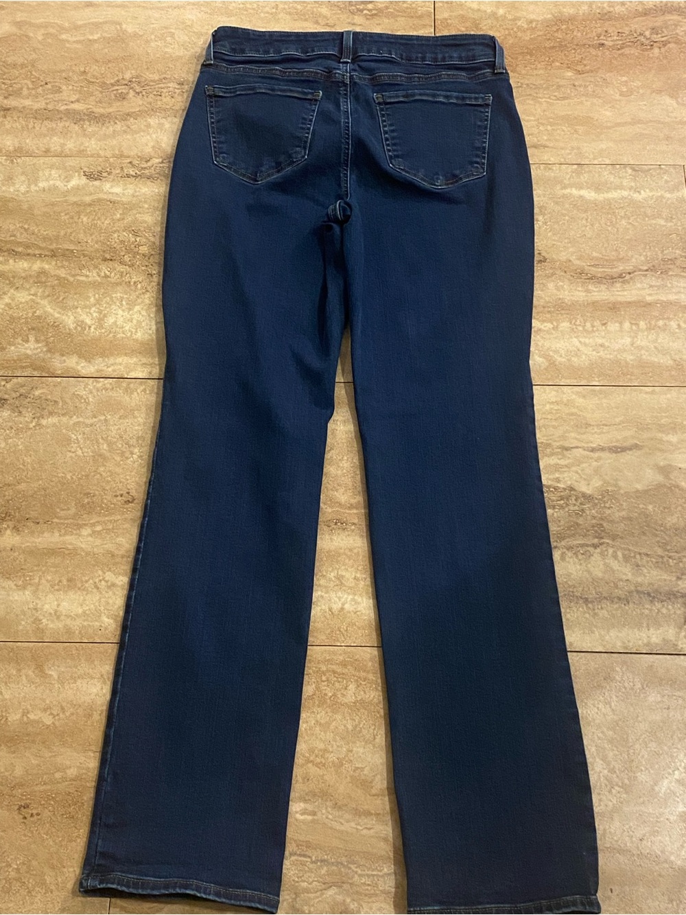 NYDJ Marilyn Straight Lift Tuck Women's Dark Blue Straight-Leg Jeans Size 8 - Picture 8 of 9